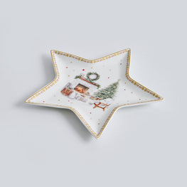 CHALET Platou servire, porțelan, L.21cm