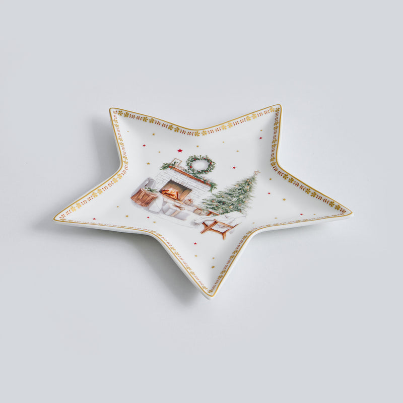 CHALET Platou servire, porțelan, L.21cm