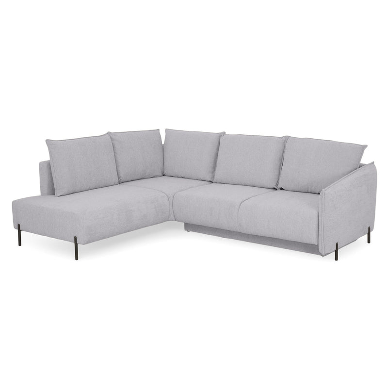 GRIGNY Colțar extensibil, șezlong stânga, ladă depozitare, stofă