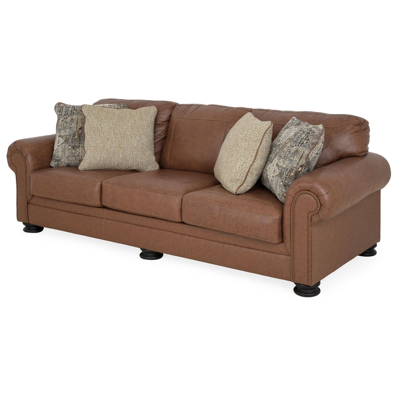 AGNESE Canapea 3 locuri, 4 perne decorative incluse, piele