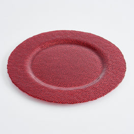 SHINE Platou, sticlă, D.33cm