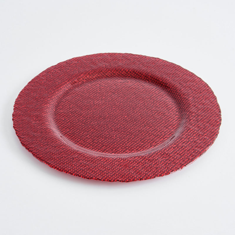 SHINE Platou, sticlă, D.33cm