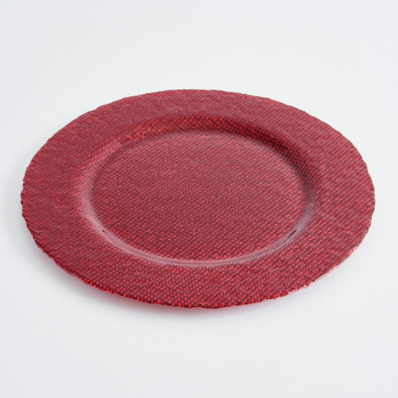 SHINE Platou, sticlă, D.33cm