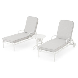 BOTANIC Set mobilier terasă/grădină, 2 șezlonguri și măsuță