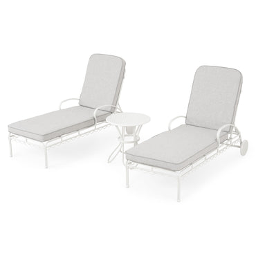 BOTANIC Set mobilier terasă/grădină, 2 șezlonguri și măsuță