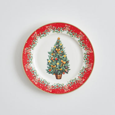 MAGIC CHRISTMAS Set 4 farfurii desert, porțelan, D.19cm