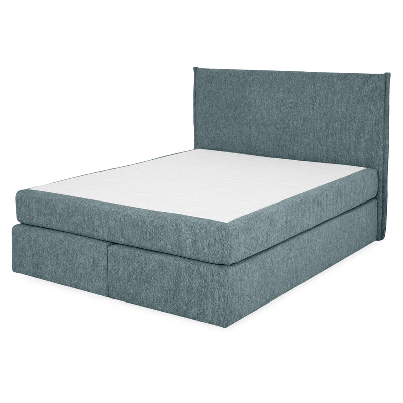 CARLINI Pat tapițat boxspring, 160x200cm, saltea inclusă