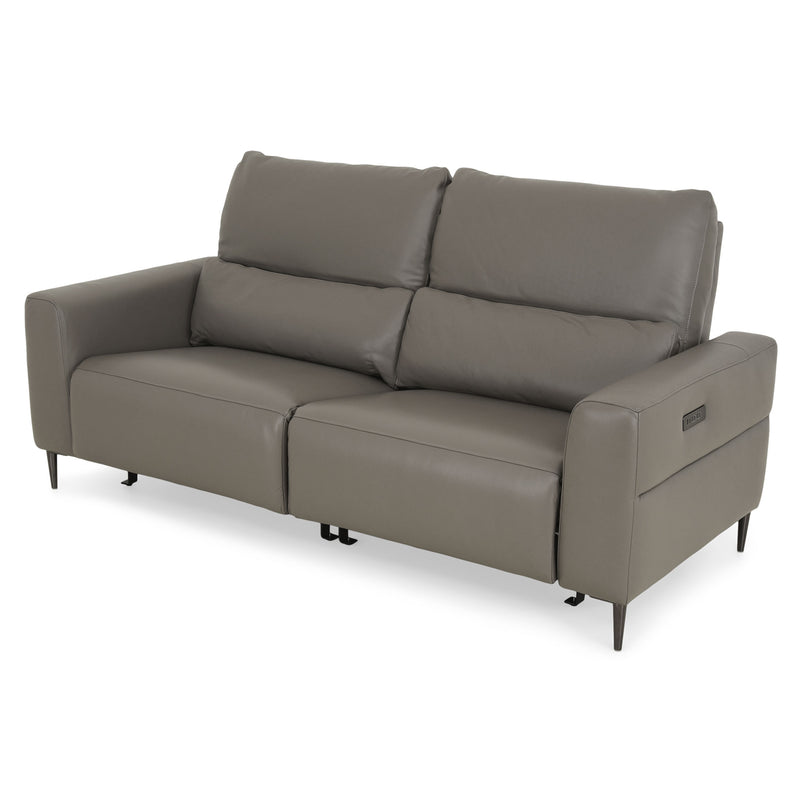 LASHIO Canapea 3 locuri, 2 reclinere electrice, mecanism tetiere, piele