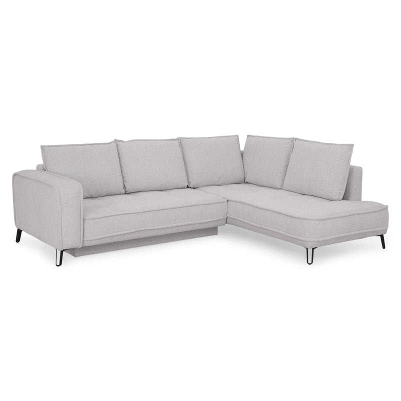 CHOLET Colțar extensibil, șezlong stânga/dreapta, ladă depozitare, stofă