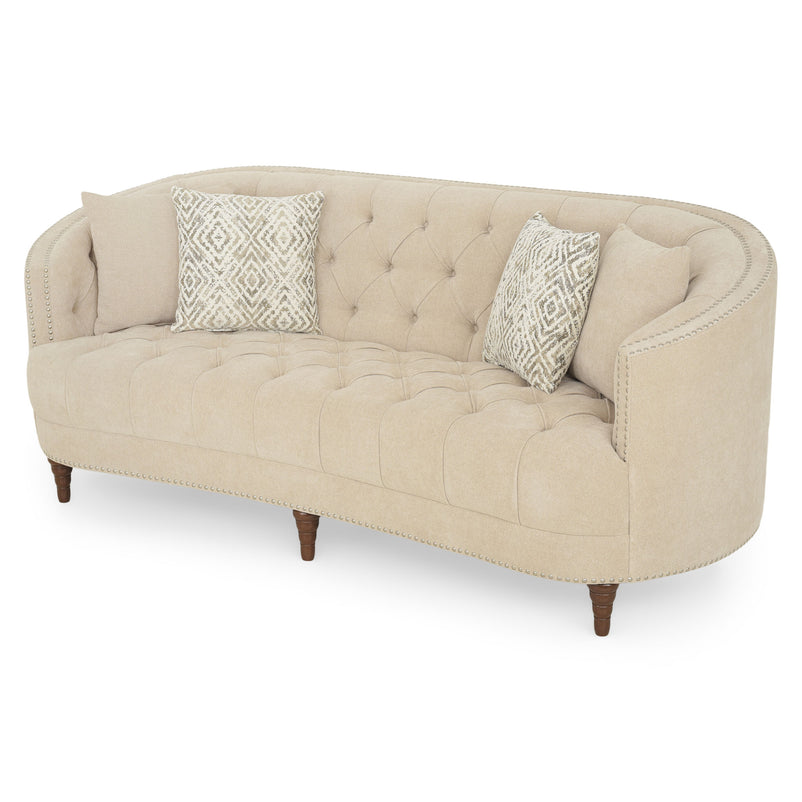 FOWEY Canapea 3 locuri, 4 perne decorative incluse, stofă