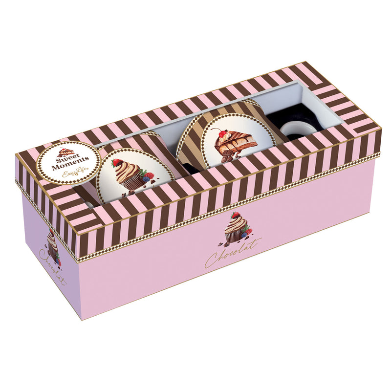 SWEET MOMENTS  Set 2 căni, porțelan, 300ml