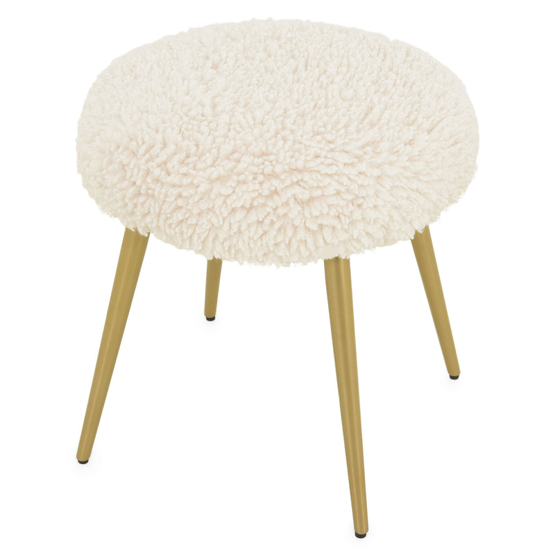 MERIBEL Taburet, imitație blană