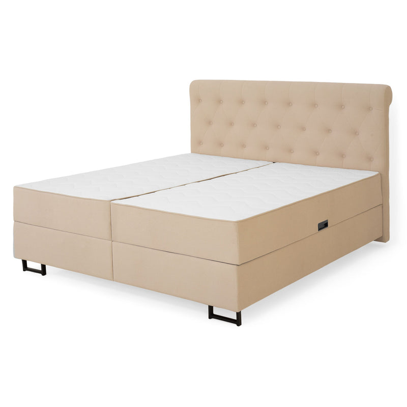 FIONA Pat tapițat, saltea și spatiu depozitare incluse - Articol resigilat