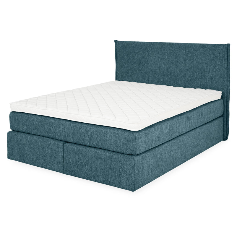 CARLINI Pat tapițat 160x200 cm, saltea și topper incluse