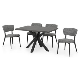 JAVA CERAMIC/NEXUS Set mobilier terasă/grădină, 4 scaune și masă
