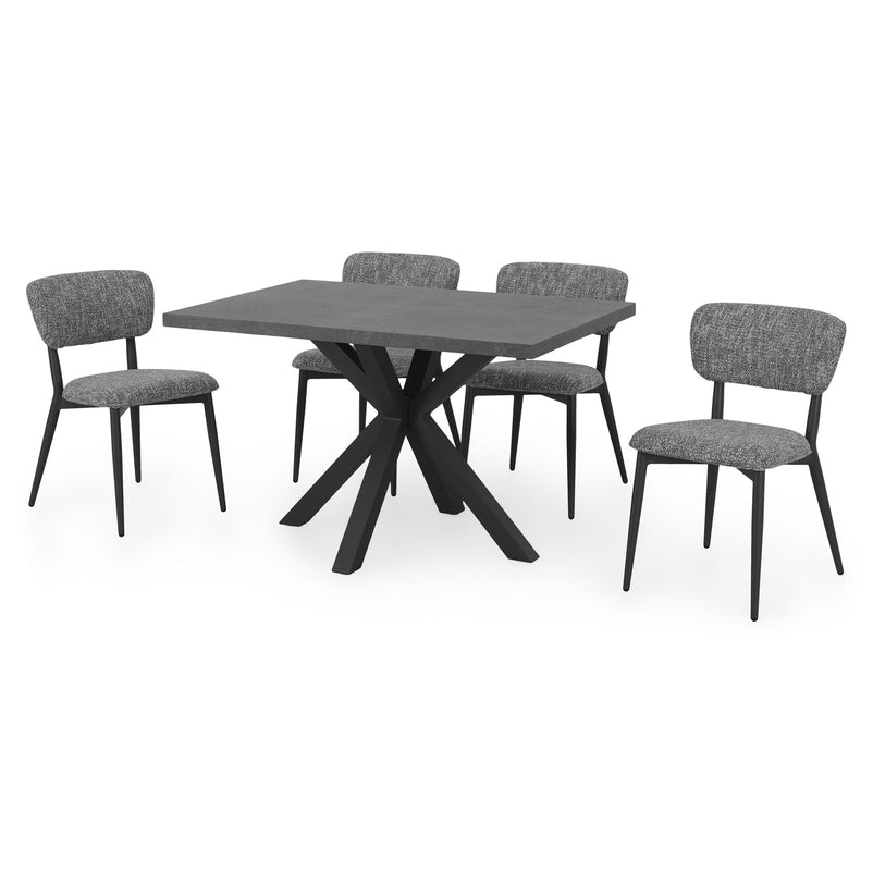 JAVA CERAMIC/NEXUS Set mobilier terasă/grădină, 4 scaune și masă