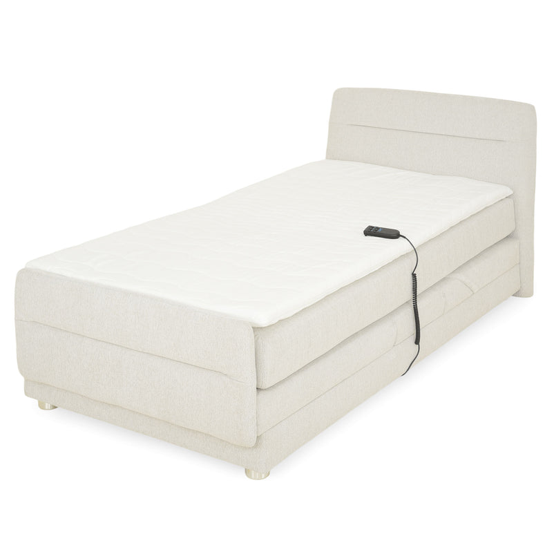 RAYONG Pat tapițat electric, saltea inclusă,100x200cm