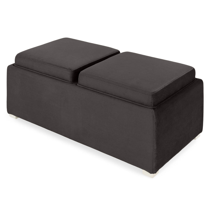 CUBIX Banchetă cu spațiu depozitare, stofă