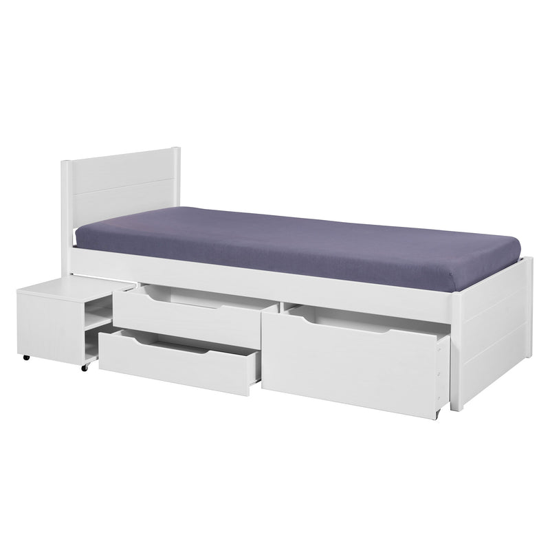 CINTYA Pat copii, noptieră și sertare incluse