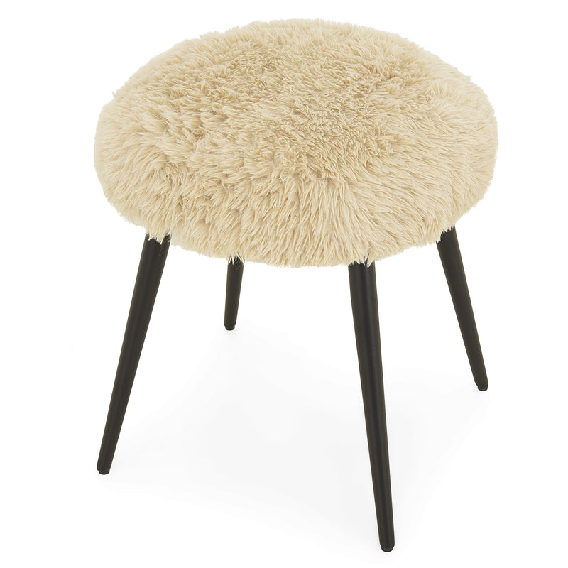 MERIBEL Taburet, imitație blană