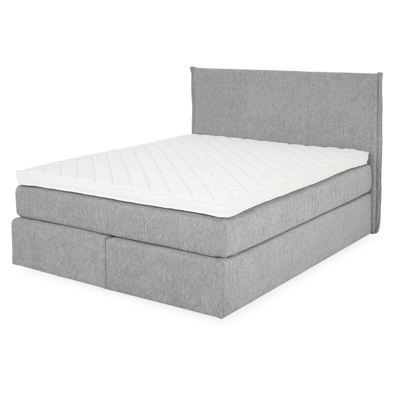 CARLINI Pat tapițat 160x200 cm, saltea și topper incluse