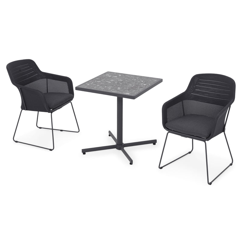 MOCHA/BEZIER Set mobilier terasă/grădină, 2 scaune și masă