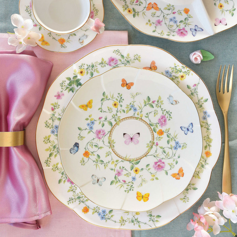 DANCING BUTTERFLIES Bol individual, porțelan, D.16cm