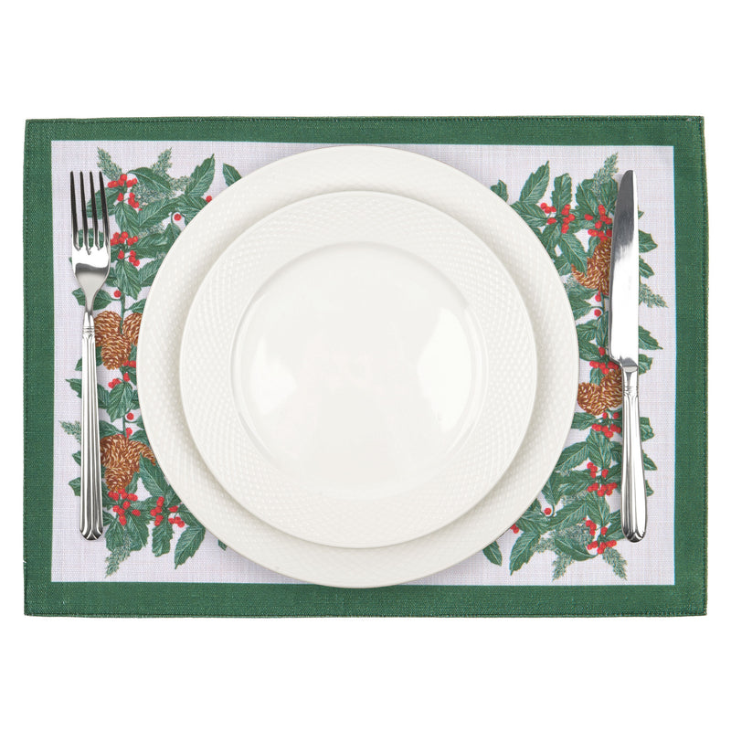 FIR CONES Set 6 suporturi farfurie