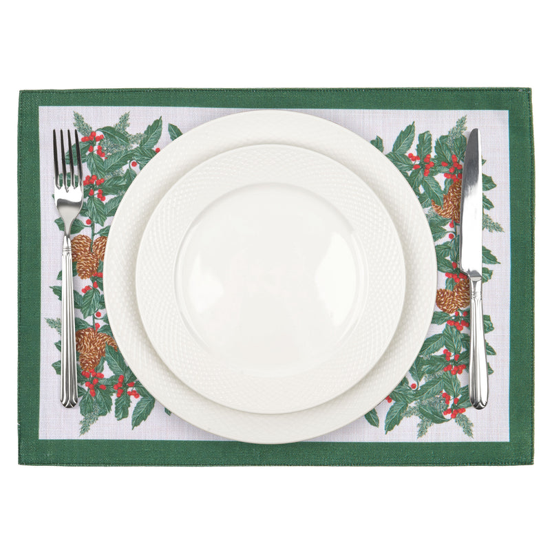 FIR CONES Set 6 suporturi farfurie