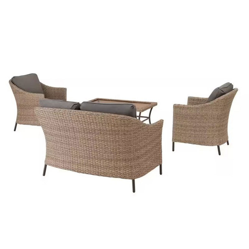 LIAM Set mobilier terasă/grădină, 2 fotolii, canapea și măsuță