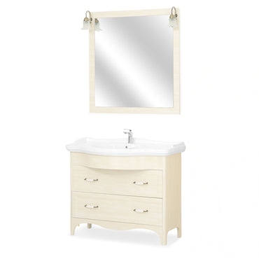 NAPLES Set mobilier baie, mască lavoar, lavoar și oglindă