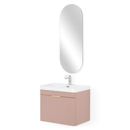 BLOOM/GALA Set mobilier baie, mască lavoar, lavoar și oglindă