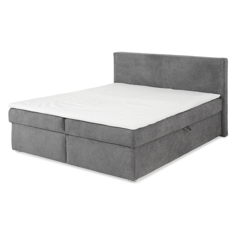 GRETE Pat tapițat boxspring, 160x200cm, saltea inclusă