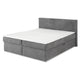 GRETE Pat tapițat boxspring, 160x200cm, saltea inclusă