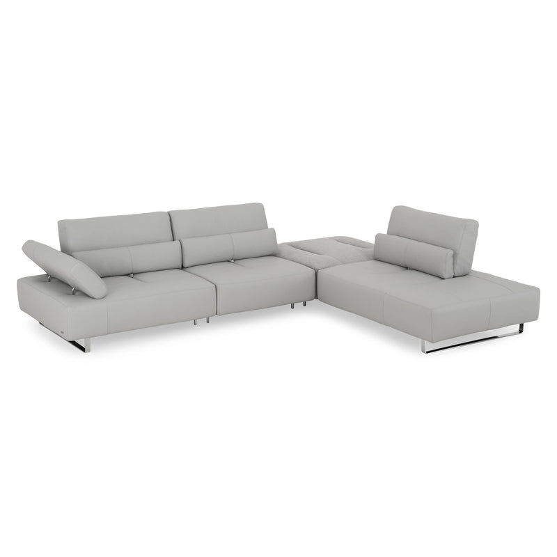 NATUZZI EDITIONS VISION Ansamblu colț dreapta/stânga cu mecanism braț și spătar, piele