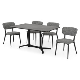 CLEO/NEXUS Set mobilier terasă/grădină, 4 scaune și masă