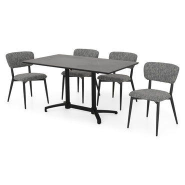 CLEO/NEXUS Set mobilier terasă/grădină, 4 scaune și masă