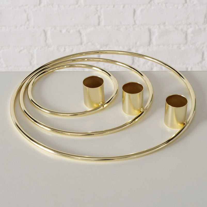 CIRCULUS Set 3 suporturi lumânări