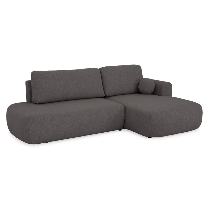 LAON Colțar extensibil, șezlong stânga/dreapta și ladă depozitare, stofă