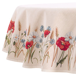 FIELD POPPIES Față de masă, D.165cm