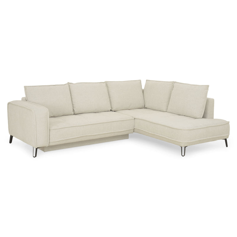 CHOLET Colțar extensibil, șezlong stânga/dreapta, ladă depozitare, stofă