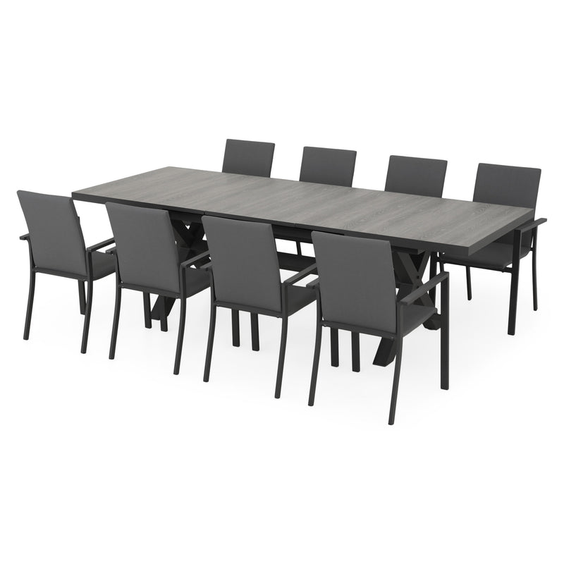 TUSCANY/SULTAN Set mobilier terasă/grădină, 8 scaune și masă extensibilă