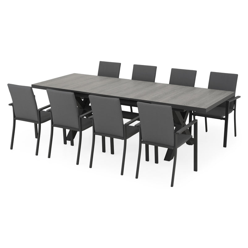 TUSCANY/SULTAN Set mobilier terasă/grădină, 8 scaune și masă extensibilă
