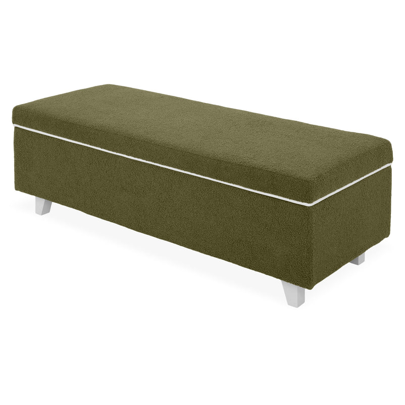 KOLLE Banchetă, ladă depozitare inclusă, stofă