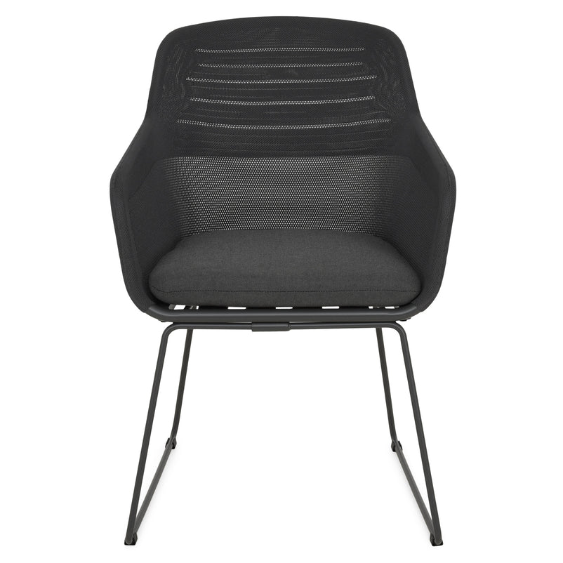 BEZIER Set mobilier terasă/grădină, 4 scaune