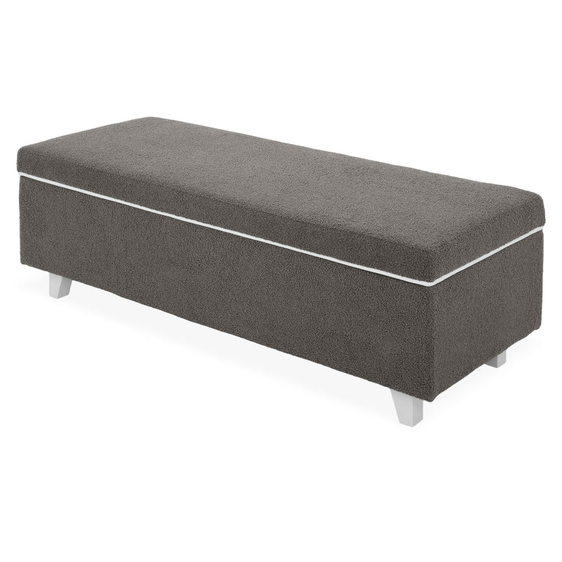 KOLLE Banchetă, ladă depozitare inclusă, stofă