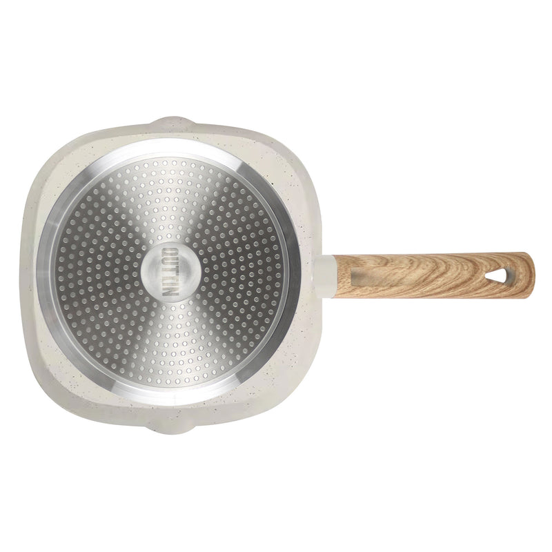 QUTTIN Tigaie grill, aluminiu, L.28cm