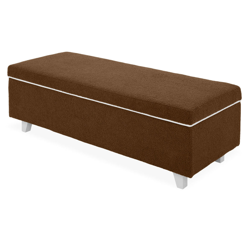 KOLLE Banchetă, ladă depozitare inclusă, stofă