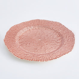 INFINITY Platou, sticlă, D.33cm