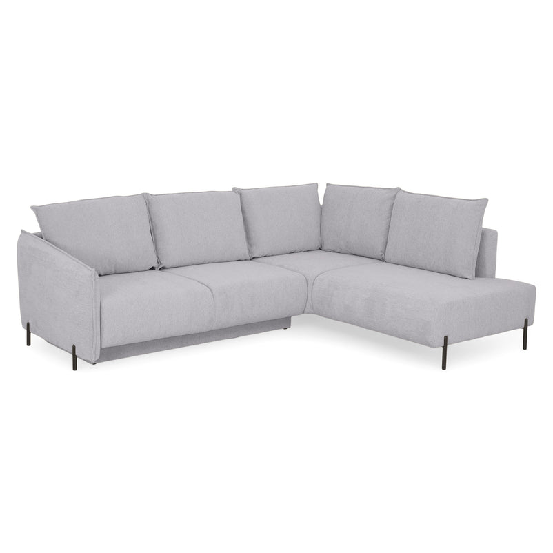 GRIGNY Colțar extensibil, șezlong stânga, ladă depozitare, stofă